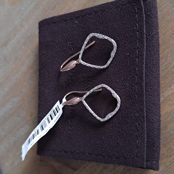 MONICA VINADER Jewelry - NWT Monica Vinader Riva Kite diamond hoop earrings